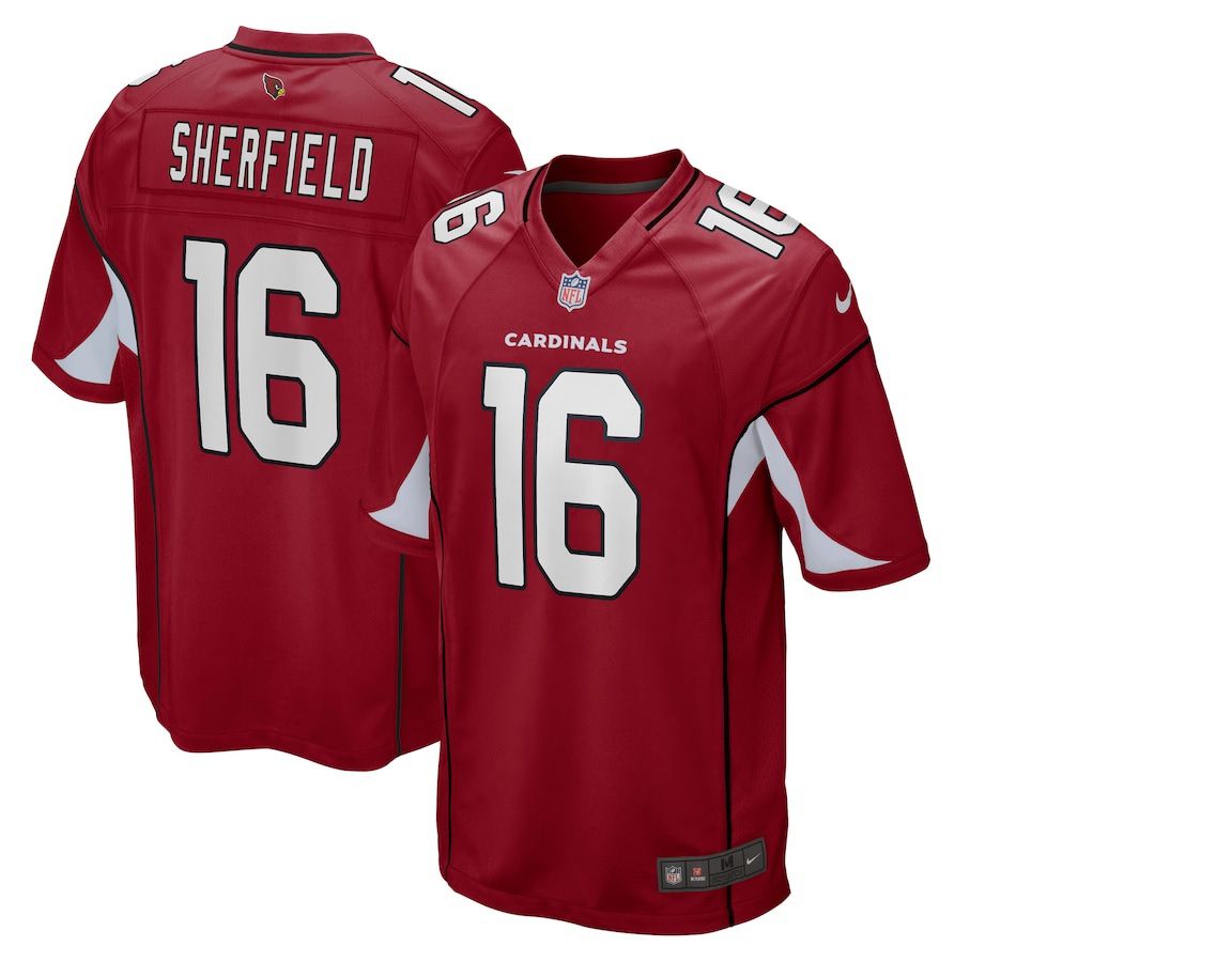 Men Arizona Cardinals #16 Trent Sherfield Nike Cardinal Game NFL Jersey->arizona cardinals->NFL Jersey